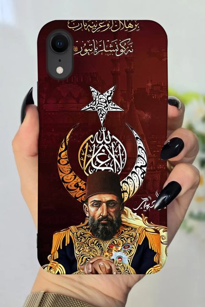 Snacase حافظة سيليكون مطبوعة بنمط عثماني متوافقة مع هاتف Apple iPhone XR
