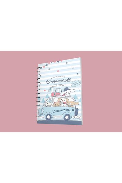nihonwosekai Cinnamoroll Sanrio Anime A5 Size Spiral Notebook 50 Sheets