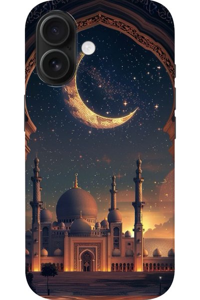 Snacase حافظة سيليكون مطبوعة بنمط إسلامي متوافقة مع هاتف Apple iPhone 16