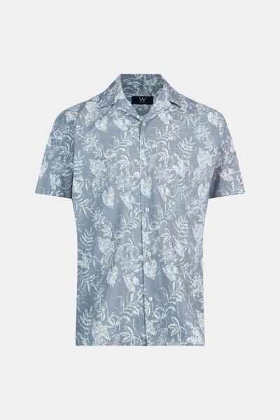 W Collection Gray White Casual Shirt