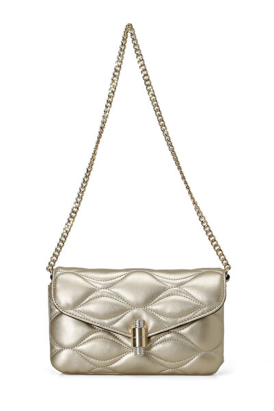 Nine West ISA NQQ140078 4PR Gold γυναικεία τσάντα χιαστί