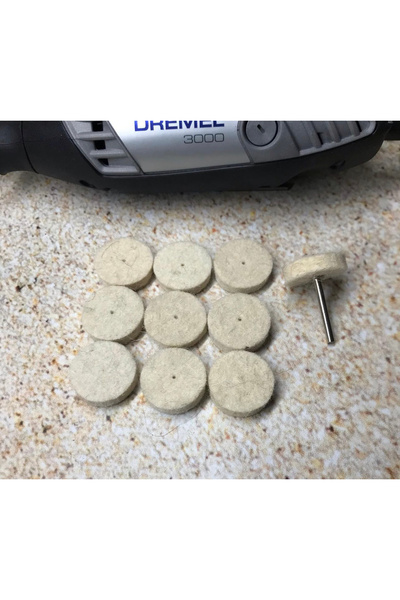 BGA Dremel geleneksel gravür makinesi polisaj yün keçe seti 11 parça