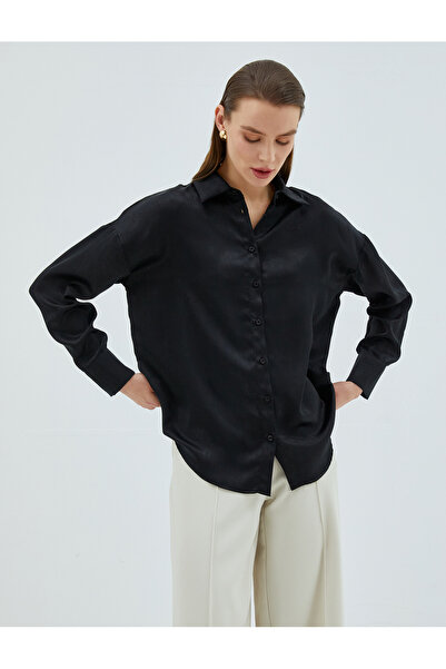 Koton Szatén ing Relax Fit hosszú ujjú