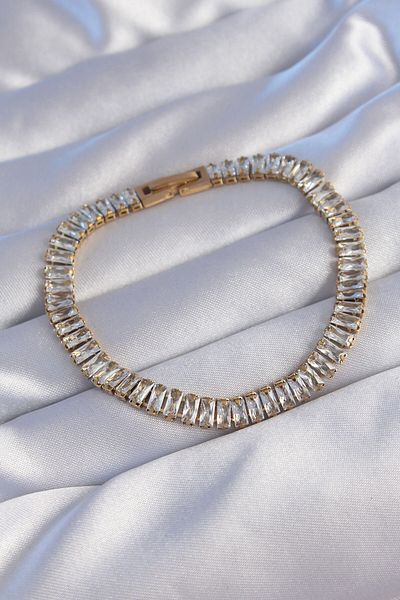 Skygo 316L Steel Special Series Gold Color Waterway Design Bracelet