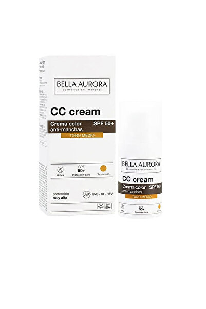 Bella Aurora Cc Cream Anti-manchas Spf50+ #tono Medio 30 ml