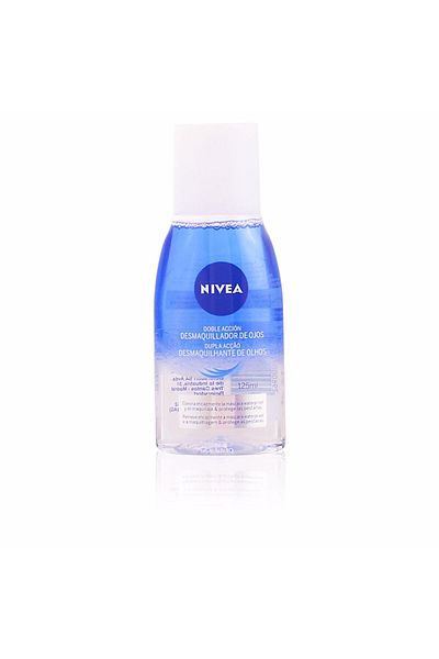 NIVEA Visage Wasserfester Augen-Make-up-Entferner mit doppelter Wirkung, 125 ml