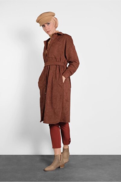 Alvina Velvet Corner Button Tunic 40301