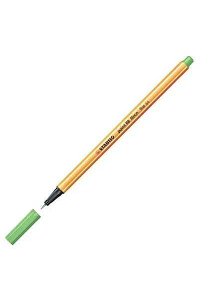 Stabilo قلم رصاص ذو رأس لباد 0.4 مم من Point 88 Fineliner 88/033 أخضر فلوري