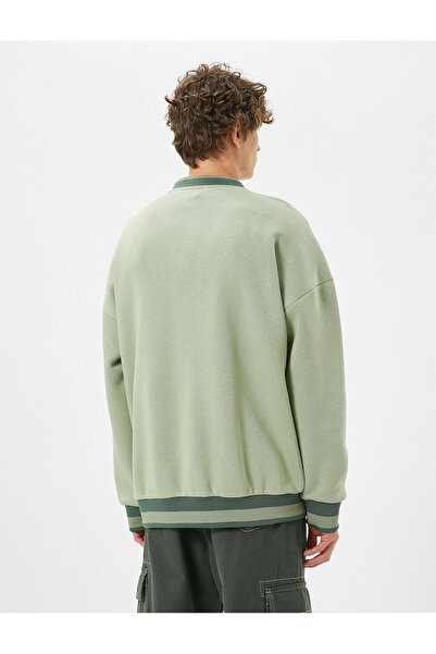 Koton Ανδρικό πράσινο φούτερ