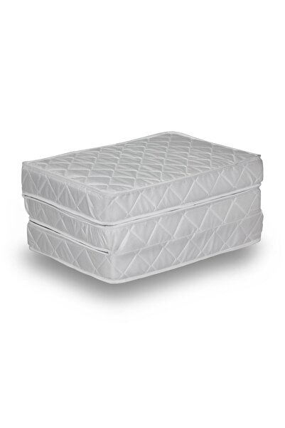 HALL BREATHE 3 Kat Katlanabilir Yaylı Tek Kişilik Yatak 90x190 Beyaz