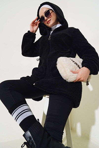 YILMAZBARMAZ γυναικεία βελούδινη ζακέτα με λάστιχο στη μέση