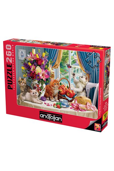 Anatolian Puzzle 260 Pieces Energetic Cats 3336