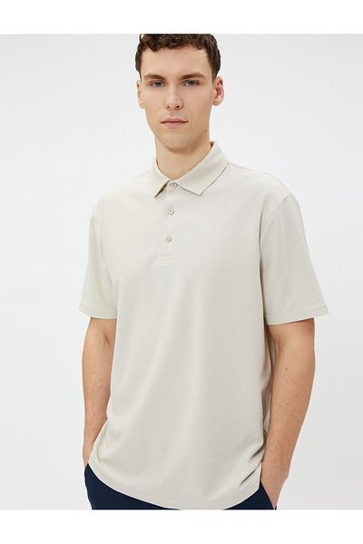 Koton Polo-T-Shirt aus Baumwolle mit kurzen Ärmeln und Knöpfen