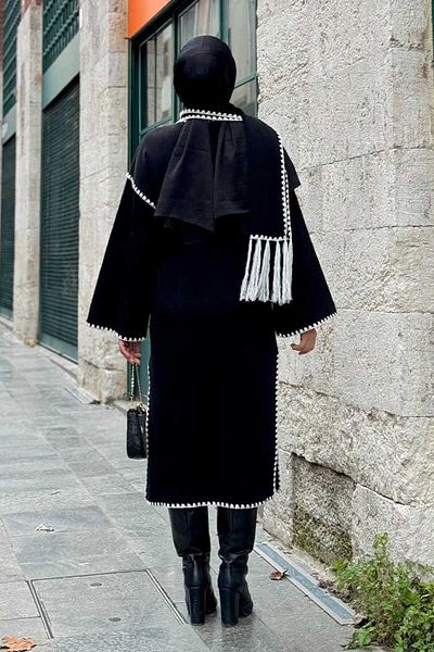 Bym Fashion Μαύρη Πλεκτή Ζακέτα - Μοντέλο 12156
