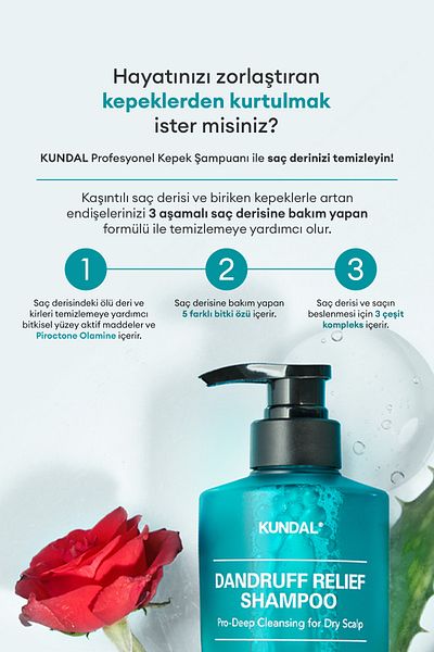 Kundal Anti-Dandruff Purifying Care Shampoo Dandruff Relief Shampoo (White Musk)