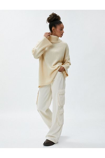 Koton Pulover oversize cu gât acrilic