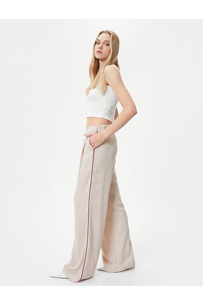 Koton Palazzo Trousers High Waist Pocket