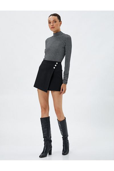 Koton Tricou cu mânecă lungă cu model de picior de gală pe jumătate