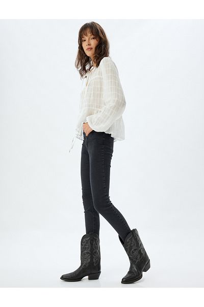 Koton Women's Black Jeans - 5Wal40205Md