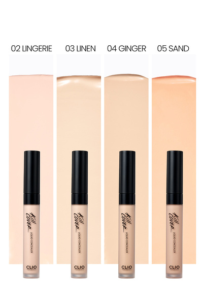 CLIO Uzun Süre Kalıcı, Pürüzsüz Dokuya Sahip Concealer CLIO Kill Cover Liquid Concealer (05 Sand)