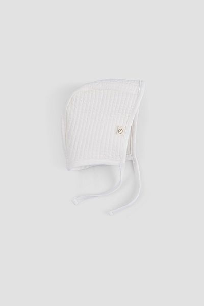 Little Gusto Quilted Ecru English Baby Hat