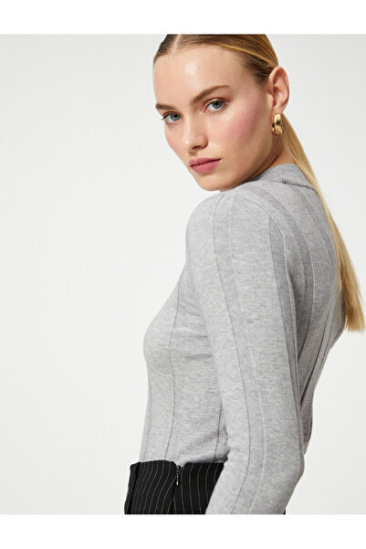 Koton Μαλακή υφή Πλεκτό πουλόβερ ζιβάγκο