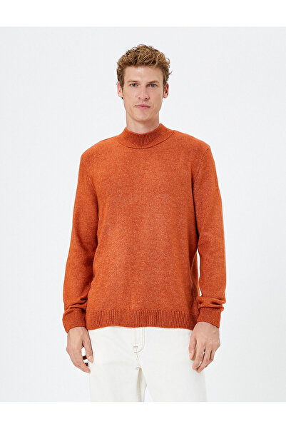 Koton Basic Knitwear Sweater Half Turtleneck Slim Cut