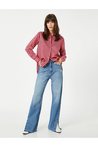 Koton Long Sleeve Shirt Buttoned
