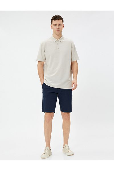 Koton Polo-T-Shirt aus Baumwolle mit kurzen Ärmeln und Knöpfen