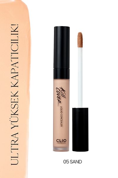 CLIO Clio Kill Cover Liquid Concealer - Long-Lasting Smooth Texture (05 Sand)