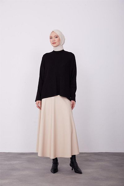 Armine Pulover negru - 23kd9001 Model