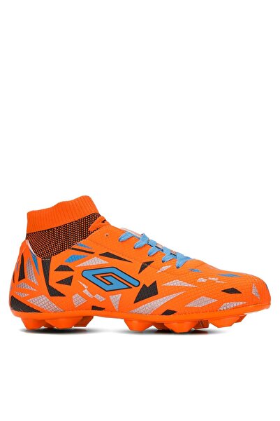 Amanal Erkek Çoraplı Dişli Bağcıklı Krampon Çocuk Halı Saha Futbol Spor Ayakk...