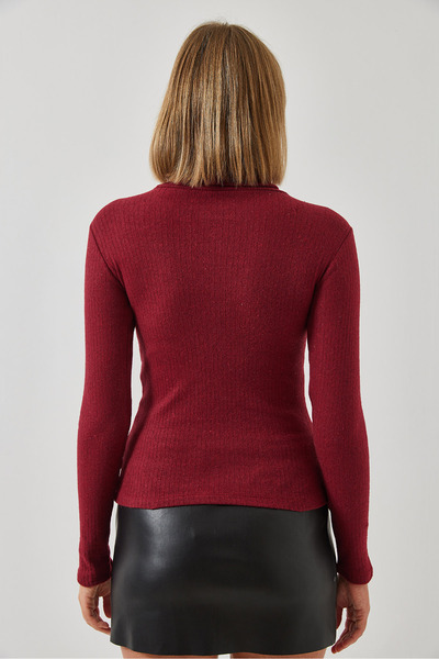 Bianco Lucci Bluzka damska z golfem Report Basic 0009 60351047