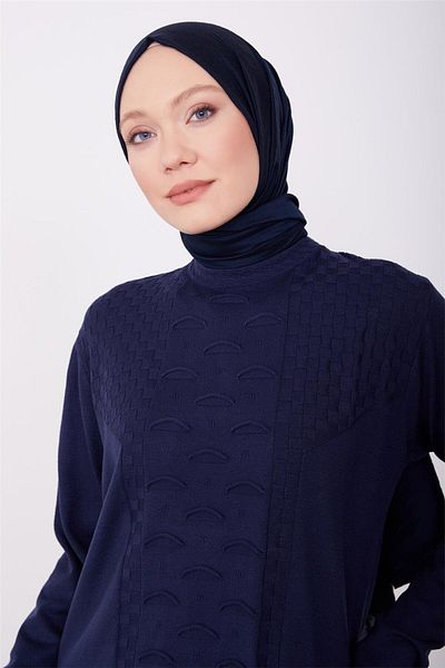 Armine Navy Blue Sweater - Model 23Kd9006