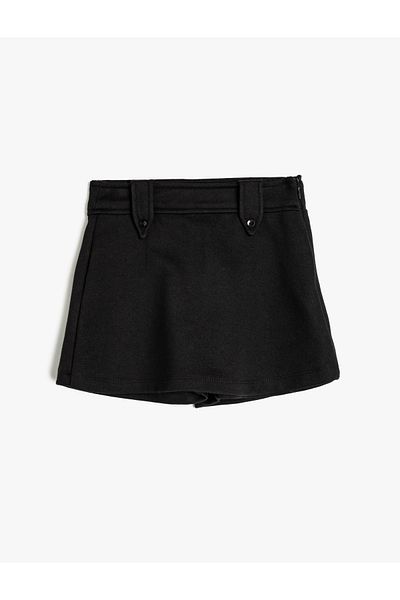 Koton Elastic Waist Basic Shorts Skirt
