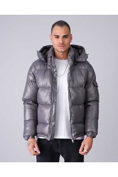 İkao Hooded Shiny Puffer Jacket