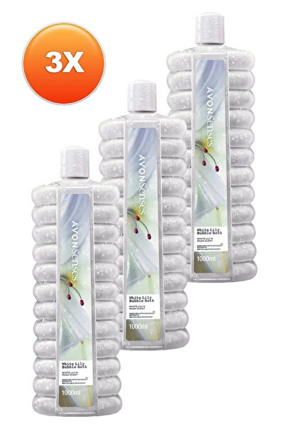 AVON White Lily Zambak Banyo Köpüğü 1 Lt. 3lü