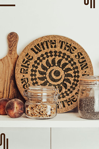 Home RWTS-RWTM Tasarımlı Mantar Nihale, Tava ve Çaydanlık Altlığı, 1 Adet (19...