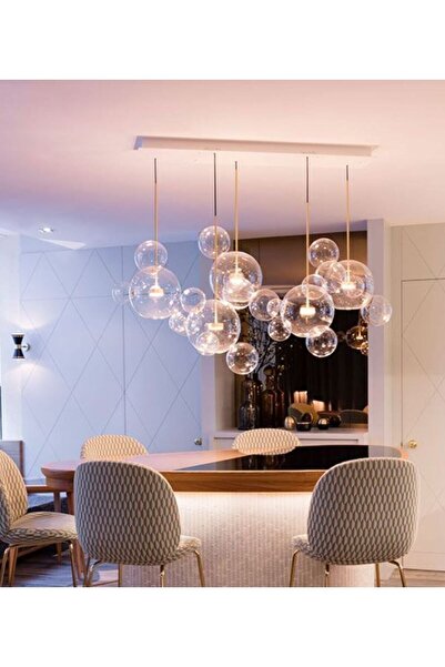 KARACA DESİGN Bubble Avize Sarkıt 5l Masa Üstü