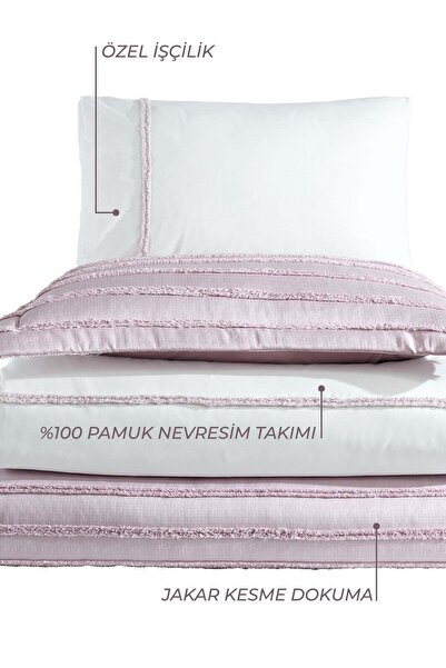 Elart Mabel Çeyiz Paketi Gülkurusu 8 Parça