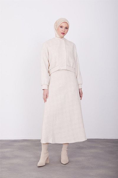 Armine طقم تويد مضلع إكرو - 23k6732