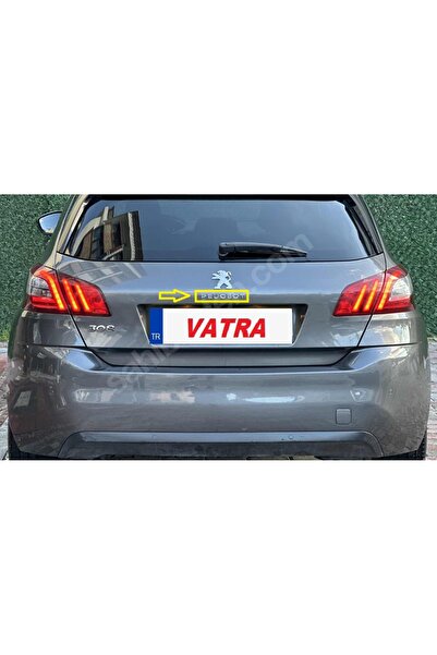 EDEXPORT 308 1.5 BlueHDI Style Tech 2013-2021 Uyumlu Peugeot Krom Bagaj Yazıs...