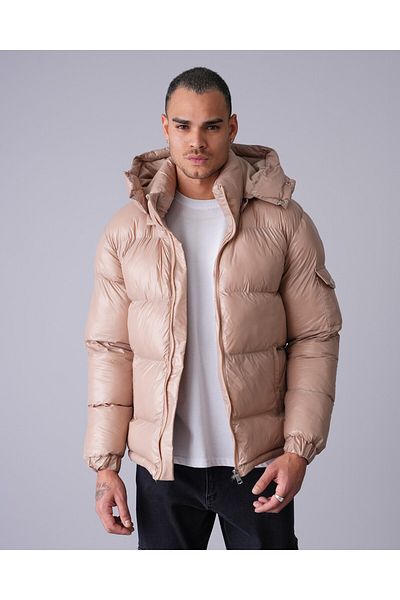 İkao Hooded Shiny Puffer Jacket
