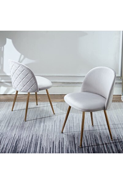 Mahmayi Upholstered Accent Leisure Dining, Modern Kitchen Chair with Curved B...