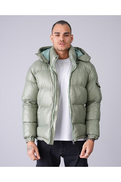 İkao Hooded Shiny Puffer Jacket