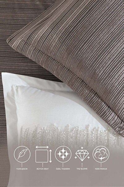 Elart Luxury Çeyiz Paketi 11 Parça Kahverengi