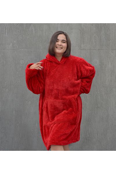 Pandamkee Welsoft Plush Fleece Wearable Blanket Pajamas
