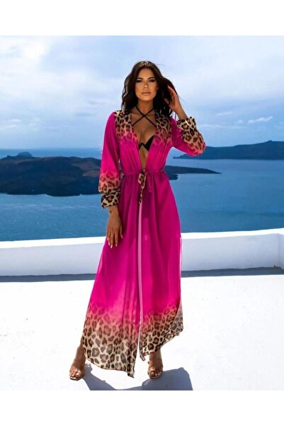 jennyfer garment LEOPAR DESENLİ TÜL ELBİSE