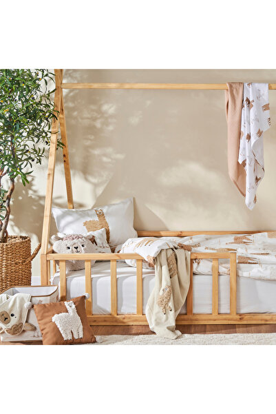 Bella Maison 100% Cotton Alpaca Kids Duvet Cover Set Beige (160X220 cm)