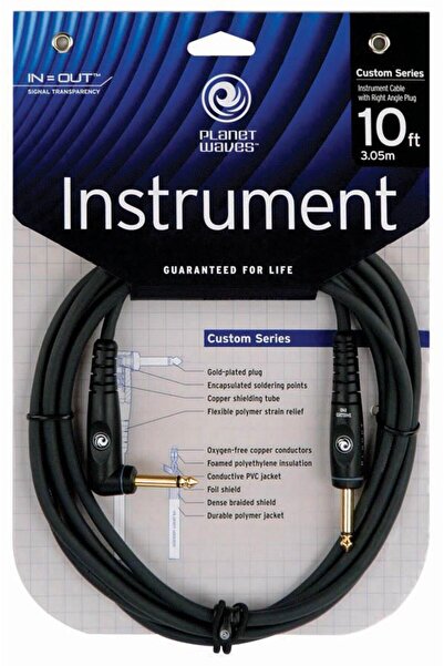 Planet Waves PLANETWAVES PWGRA10 CABLUL DE CHITARA 10 INCH MN 14IN INST CBL RA Cablu de chitară 10 inch Mn 14In Inst Cbl Ra